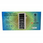 Prado 7 Raflı Çelik Profilli Bez Dolap, Ayakkabılık Tema İstanbul - 6