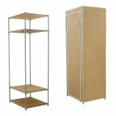 Prado Simple Portatif Çelik Profilli Bez Dolap - 2