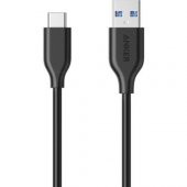 ANKER Powerline USB-C to USB 3.0 Type-C Şarj 0.9 Metre - Siyah thumbnail 1