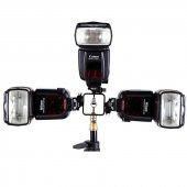 Tripod veya Işık Standı İçin 3 Flaş Sabitleme Adaptörü - 7