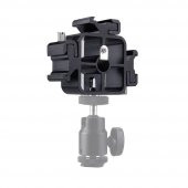 Tripod veya Işık Standı İçin 3 Flaş Sabitleme Adaptörü - 10