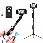 Yunteng Selfie Çubuğu Monopod Bluetooth Kumandalı Kablosuz Tripod - 2
