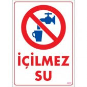 SÖNSAN UYARI LEVHALARI ''İÇİLMEZ SU'' PVC 25*35 - 1