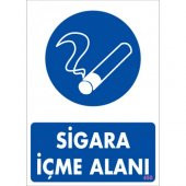 'SİGARA İÇME ALANI ''PVC  LEVHA - 1