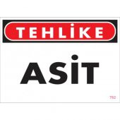 SÖNSAN UYARI LEVHALARI "TEHLİKE ASİT" PVC 25*35 - 1