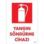 SÖNSAN UYARI LEVHALARI ''YANGIN SÖNDÜRME CİHAZI'' PVC 25*35 - 1