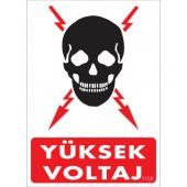 SÖNSAN UYARI LEVHALARI - YÜKSEK VOLTAJ -PVC 25x35 cm - 1