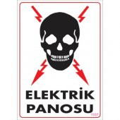 SÖNSAN UYARI LEVHALARI - ELEKTRİK PANOSU - PVC 25x35 - 1