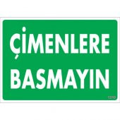 SÖNSAN UYARI LEVHALARI -ÇİMENLERE BASMAYINIZ- PVC 25X35 CM - 1