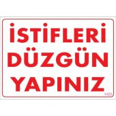 SÖNSAN UYARI LEVHALARI -İSTİFLERİ DÜZGÜN YAPINIZ-PVC 25X35 CM - 1