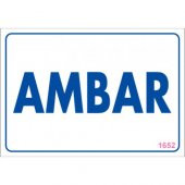SÖNSAN UYARI LEVHALARI -AMBAR- PVC 17,5-25 CM - 1