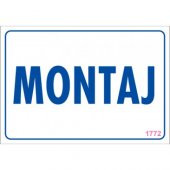SÖNSAN UYARI LEVHALARI MONTA  PVC 17,5-25 - 1