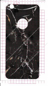 iPhone 6 Mermer Desenli Arka Yan Koruma Jelatin Sticker Kaplama - 1