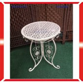 FERFORJE SEHPA, BEYAZ-KREM RENK 40x55 CM ESKİTME METAL FERFORJE SEHPA - 1