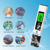 Tds Metre Su Ölçüm Cihazı Termometreli Işıklı - 3