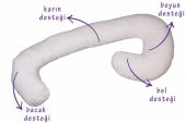 4 BÖLGE DESTEKLİ HAMİLE YASTIğI PAMUKLU KUMAŞ - 1