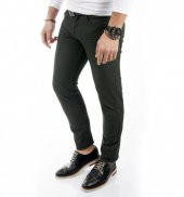 DeepSEA Likralı Slim Fit Nokta Desenli Erkek Kot Pantolon 1701938 - 1