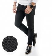 DeepSEA Likralı Slim Fit Nokta Desenli Erkek Kot Pantolon 1701938 - 5