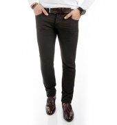 DeepSEA Likralı Slim Fit Nokta Desenli Erkek Kot Pantolon 1701938 - 9