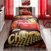 Taç Lisanslı Cars Champion Yatak Örtüsü - 1