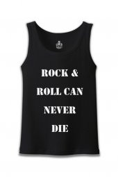 Rock & Roll Can Never Die Siyah Erkek Atlet - 1