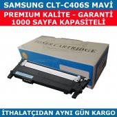 SAMSUNG CLP365-CLP360-CLT-C406S MAVİ MUADİL TONER 1.000 SAYFA - 1
