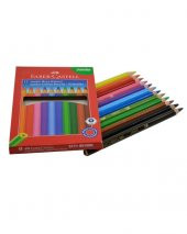 Faber Castell Jumbo Kuru Boya Kalemi 12li - 2
