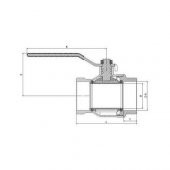 YMS 1/2 KÜRESEL VANA PN 16 TSE - 2