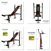 Dynamic Stamina Çok Fonksiyonlu Ayarlanabilir Katlanabilir Mekik, Ağırlık, Bench Sehpası - 5