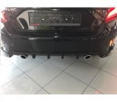 Oled Garaj Honda Civic Fc5 Çift Çıkış Egzozlu Difüzör Piano Black - 2