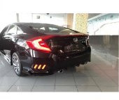 Oled Garaj Honda Civic Fc5 Çift Çıkış Egzozlu Difüzör Piano Black - 4