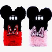 Samsung Galaxy S8 Kılıf Pelush Mickey Kapak Kap - 1