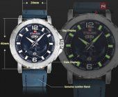 Naviforce Denizci Deri Kordon Lacivert Çelik Erkek Kol Saati - 8