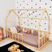 Markaawm Montessori Çocuk Yatak Doğal Çam 90X190 Karyola Sevgi - 1