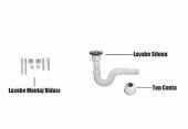 EGE VİTRİFİYE LİSSA KÖŞELİ DELİKLİ LAVABO (50 CM) - 3