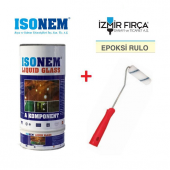 İsonem Liquid Glass Sıvı Cam 4 kg Set Şeffaf Epoksi Rulo Hediyeli - 1