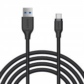 AUKEY CB-AC2 USB 3.1 USB A To USB C Kablosu Örgülü (2mt) Siyah - 3