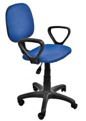 Fileli Mavi Ofis Sandalyesi - 1