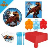 16 Kişilik Jurassic World(Park) Temalı Doğum Günü Partisi Dinazor - 1