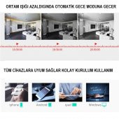 HD 360º Wifi İp Kamera Gece Görüş Güvenlik ve Bebek İzleme Kamera - 3