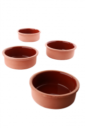 Toprak Güveç Kasesi 4 Adet Fırın Sütlaç Kasesi 14x5 Cm Büyük Boy - 3