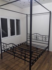 Perra Sultan Ferforje Metal Çift Kişilik Karyola 150*200 cm - 4