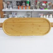 Bambu Ahşap Sunum,Servis Uzun Tepsi (44xcm6.5xcm) - 1