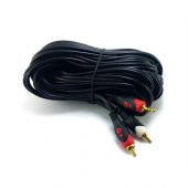 Wellhise 2Rca 3,5Mm 5 Metre Stereo Kablo Gold Stereo Toss - 2