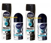 Nivea Invisible Black&White Fresh Erkek Deo+Rok-eOn 2 şer Adet - 1