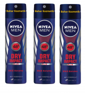 NIVEA MEN DRY IMPACT SPREY Anti-perspirant Koruma 3 Adet - 1
