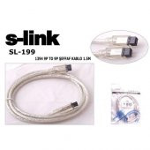 S-Link Sl-199 Ieee1394 9Pin To 9Pin 1.5M Firewire Kablosu - 2