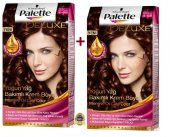 Palette Deluxe 4.68 Koyu Kestane Saç Boyası 2 Adet - 1