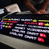 KİŞİYE ÖZEL IŞIKLI PLAKALIK - 1
