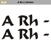A Rh (-) Sticker - 1